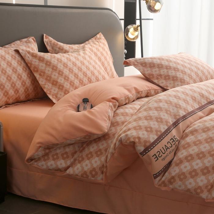 91家纺网 家纺一手货源 找家纺 大吉  2024新款加厚喷气全棉磨毛被套 梵克雅