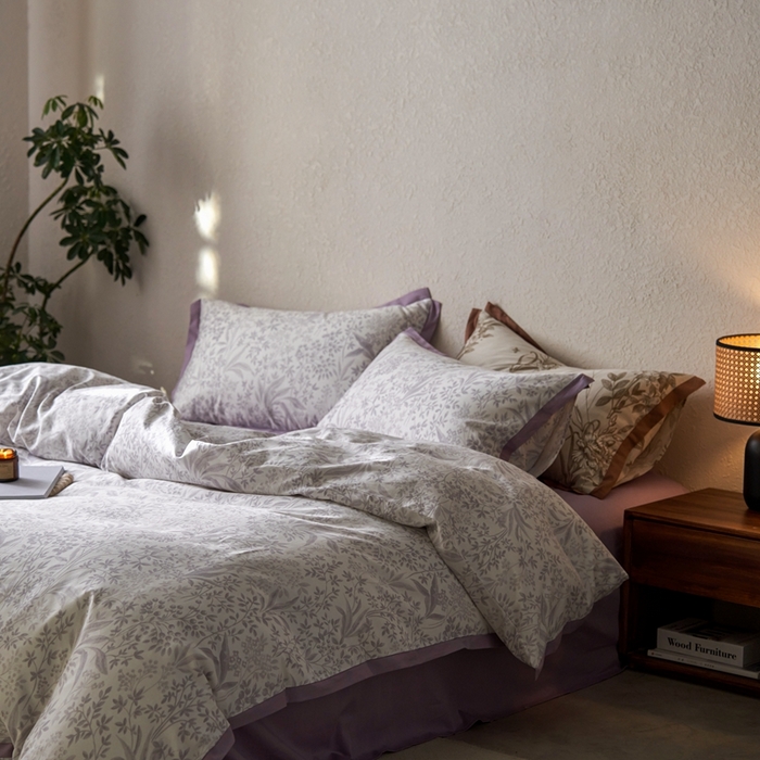 91家纺网 家纺一手货源 找家纺 时年家纺 2024新款全棉印花飞边款四件套（充值会员享优惠） 安艺