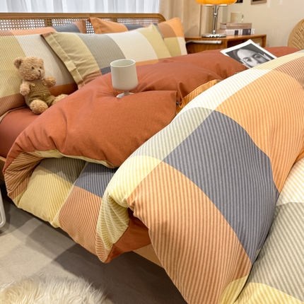 91家纺网 家纺一手货源 找家纺 （总）丝芙妮家居 2024新款全棉磨毛四件套