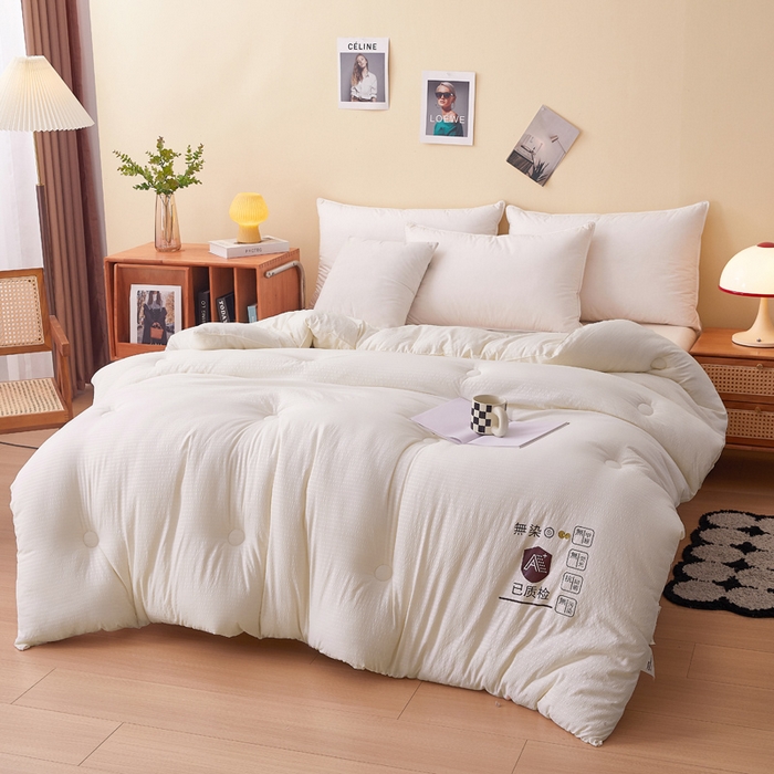 91家纺网 家纺一手货源 找家纺 （总）仁凯家纺 2024新款无染华夫格无染大豆被被子被芯-风格二