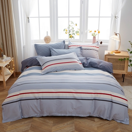 钰伶 简约全棉12868印花纯棉单被套（预留6厘米缩水） 艾加罗