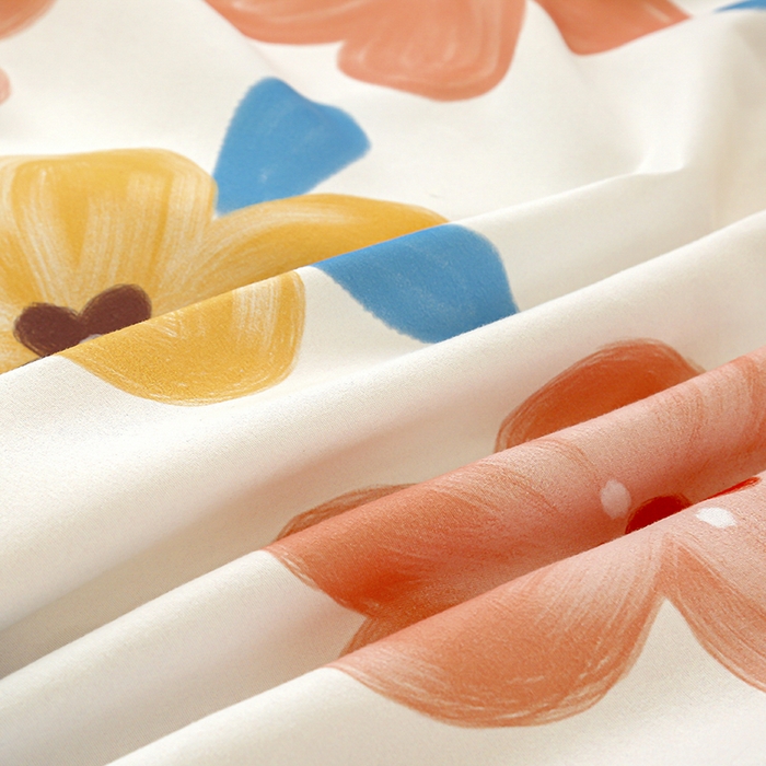 91家纺网 家纺一手货源 找家纺 友承 2025新款亲肤磨毛植物羊绒印花四件套 花海