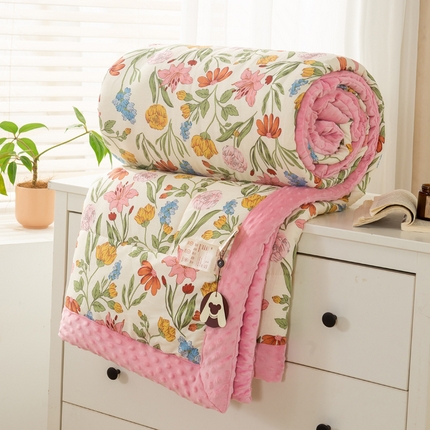 91家纺网 家纺一手货源 找家纺 （总）锦鹭被业  2025款A类全棉纯棉豆豆被春秋空调夏凉加厚冬被子