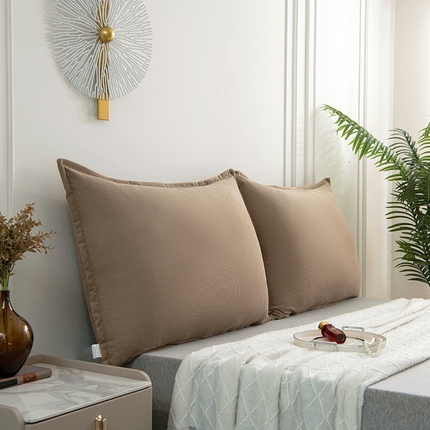 91家纺网 家纺一手货源 找家纺 美达人 2024新款灯芯绒床头靠垫 MD灯芯绒-魔卡其