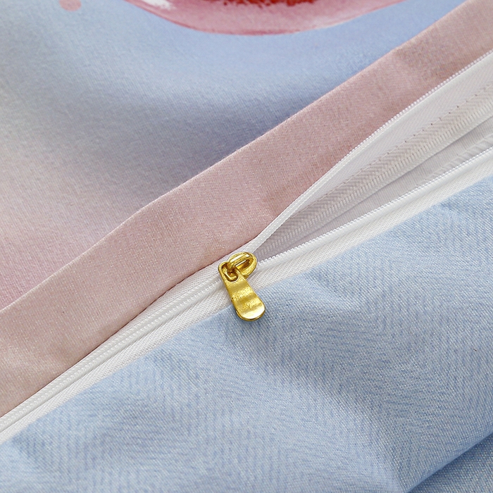 91家纺网 家纺一手货源 找家纺 友承 2025新款亲肤磨毛植物羊绒印花四件套 沉迷