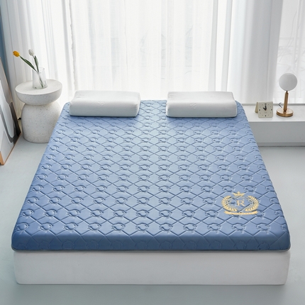 91家纺网 家纺一手货源 找家纺 （总）祁恋婷 2024新款皇冠-牛奶丝乳胶记忆棉床垫【床垫遮盖物】