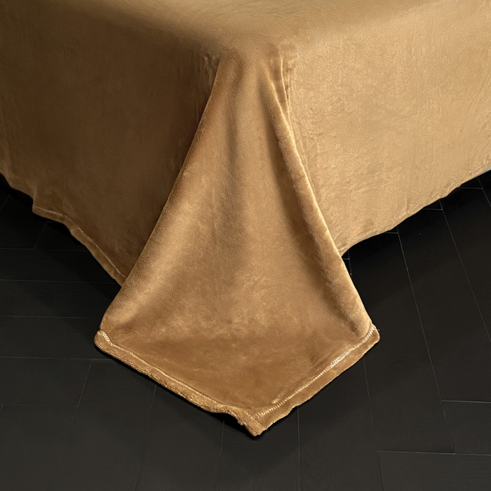 91家纺网 家纺一手货源 找家纺 新方向 2025新款全消光A类烂花牛奶绒四件套-雨纱暮歌 雨纱暮歌-咖啡