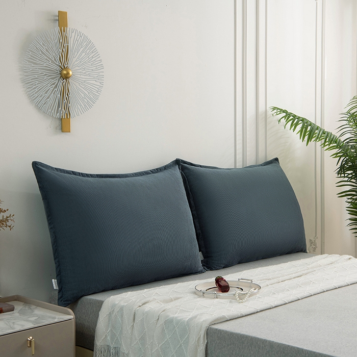 91家纺网 家纺一手货源 找家纺 美达人 2024新款灯芯绒床头靠垫 MD灯芯绒-遂雀蓝