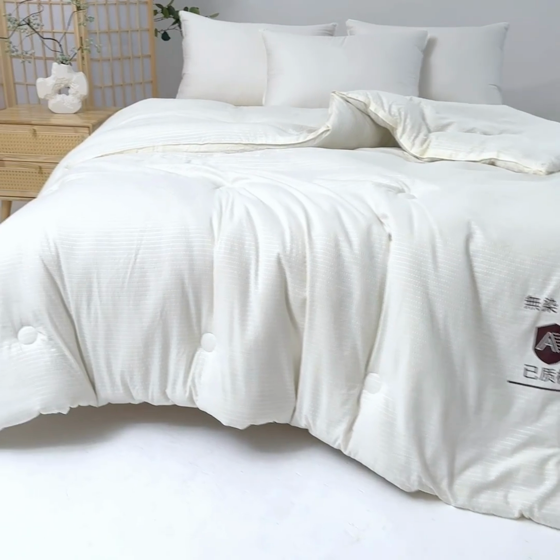 91家纺网 家纺一手货源 找家纺 （总）仁凯家纺 2024新款无染华夫格大豆被冬被春秋被家用被子被芯(提供买家秀)-风格一