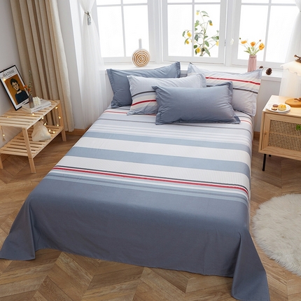 钰伶 2025新款全棉简约12868纯棉单床单艾加罗