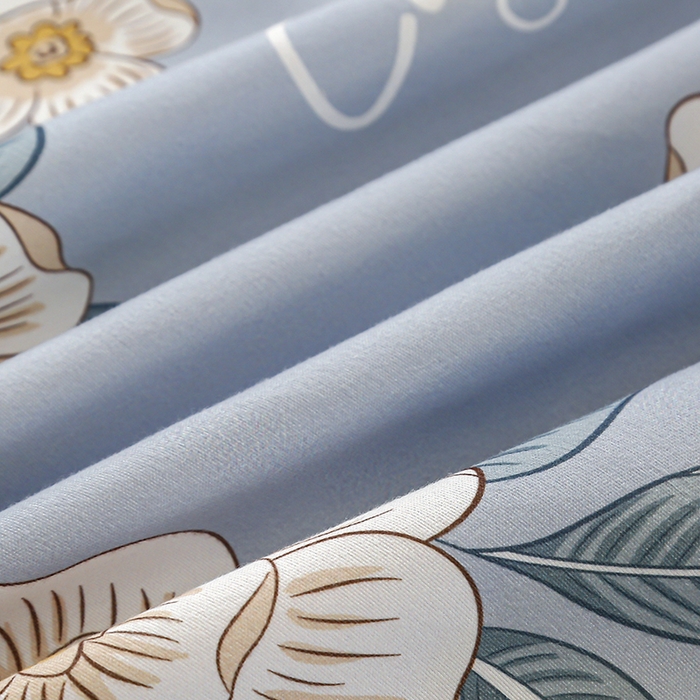 91家纺网 家纺一手货源 找家纺 友承 2025新款亲肤磨毛植物羊绒印花四件套 冉冉