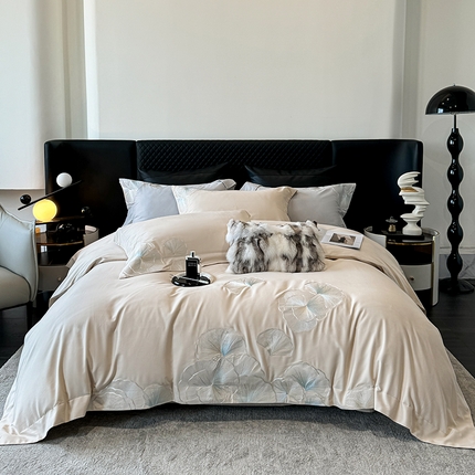 91家纺网 家纺一手货源 找家纺 （总）沐白家居 2024新款100支长绒棉磨毛四件套