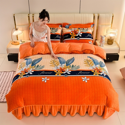 91家纺网 家纺一手货源 找家纺 （总2）绒耀 2025新款高克重8.5斤小包边牛奶绒四件套保暖四件套直播爆款电商爆款