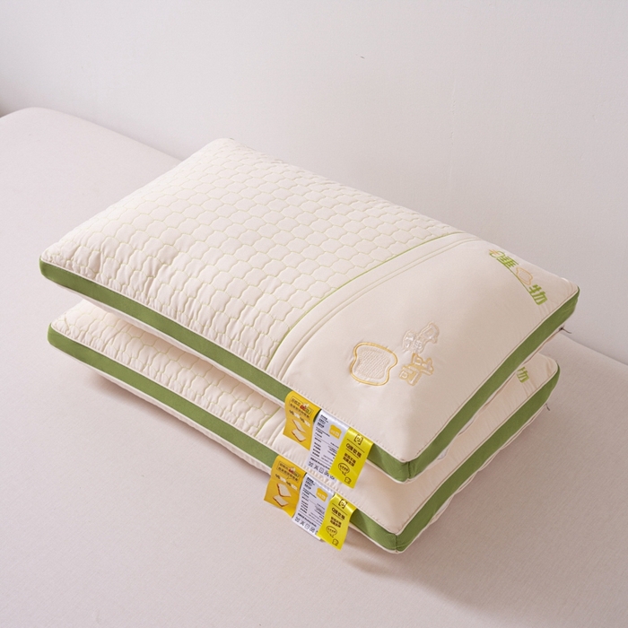 91家纺网 家纺一手货源 找家纺 芯奇想 2024新款立体软柔吐司枕枕头枕芯48*74cm 立体软柔吐司-草青