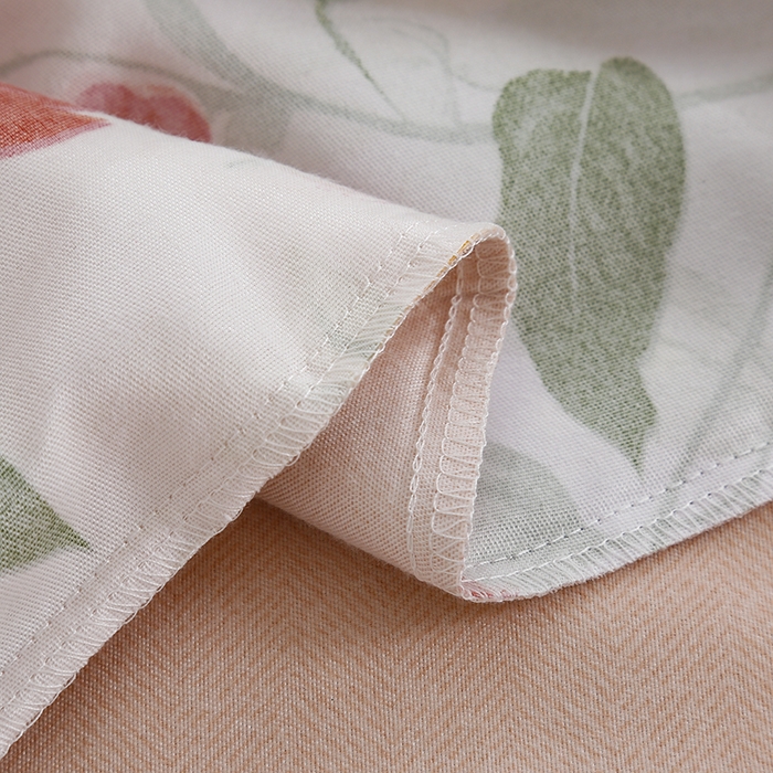 91家纺网 家纺一手货源 找家纺 友承 2025新款亲肤磨毛植物羊绒印花四件套 傍花随柳