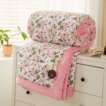 91家纺网 家纺一手货源 找家纺 （总）锦鹭被业  2025款A类全棉纯棉豆豆被春秋空调夏凉加厚冬被子