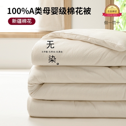 91家纺网 家纺一手货源 找家纺 （总）仁凯家纺 2024新款A类无染棉花冬被 被子被芯春秋被新疆棉花（提供买家秀）