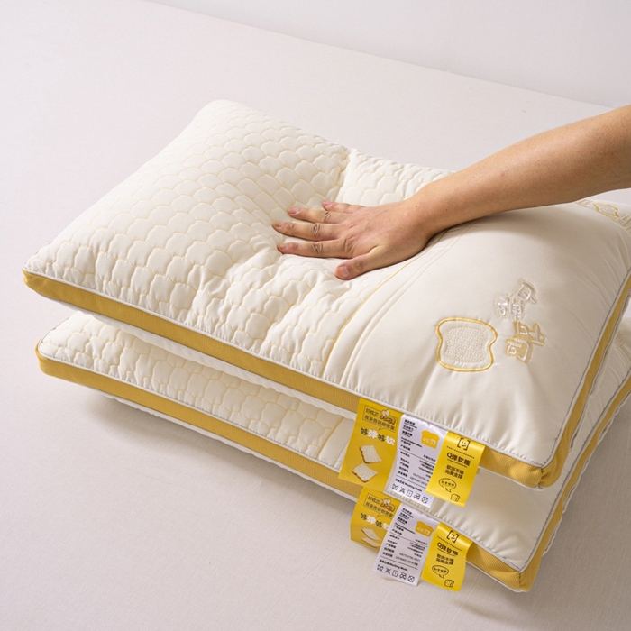 91家纺网 家纺一手货源 找家纺 芯奇想 2024新款立体软柔吐司枕枕头枕芯48*74cm 立体软柔吐司-橙色