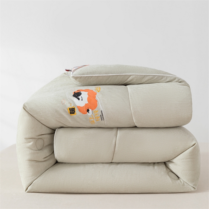 91家纺网 家纺一手货源 找家纺  2025新款三体羊绒加厚保暖冬被芯大豆纤维被春秋被子被芯