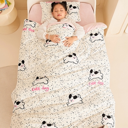 91家纺网 家纺一手货源 找家纺 嗨生活 2025新款牛奶绒被子 儿童被芯 幼儿园被子 春秋被 冬被 斑点狗狗
