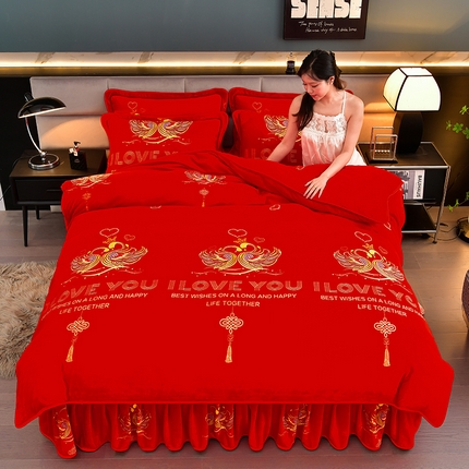 91家纺网 家纺一手货源 找家纺 （总2）绒耀 2025新款高克重8.5斤小包边牛奶绒四件套保暖四件套直播爆款电商爆款