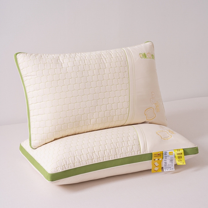 91家纺网 家纺一手货源 找家纺 芯奇想 2024新款立体软柔吐司枕枕头枕芯48*74cm 立体软柔吐司-草青