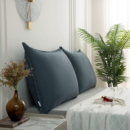 美达人 2024新款灯芯绒床头靠垫 MD灯芯绒-遂雀蓝