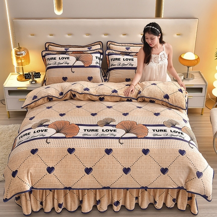 91家纺网 家纺一手货源 找家纺 （总2）绒耀 2025新款高克重8.5斤小包边牛奶绒四件套保暖四件套直播爆款电商爆款