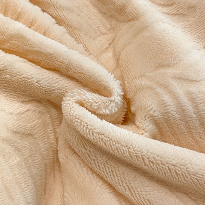 91家纺网 家纺一手货源 找家纺 新方向 2025新款全消光A类烂花牛奶绒四件套-雨纱暮歌 雨纱暮歌-米