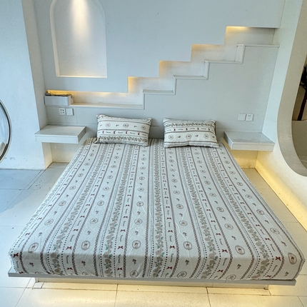 91家纺网 家纺一手货源 找家纺 （总）一隅花田 2024新款牛奶绒床笠