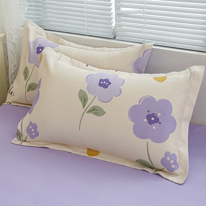 91家纺网 家纺一手货源 找家纺 友承 2025新款亲肤磨毛植物羊绒印花四件套 初夏桔紫