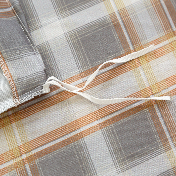 91家纺网 家纺一手货源 找家纺 友承 2025新款亲肤磨毛植物羊绒印花四件套 复古格子