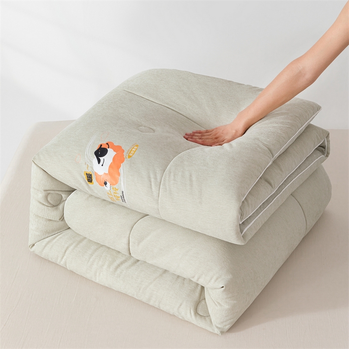 91家纺网 家纺一手货源 找家纺  2025新款三体羊绒加厚保暖冬被芯大豆纤维被春秋被子被芯