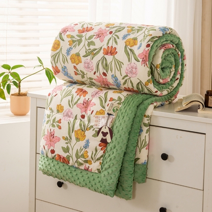 91家纺网 家纺一手货源 找家纺 （总）锦鹭被业  2025款A类全棉纯棉豆豆被春秋空调夏凉加厚冬被子