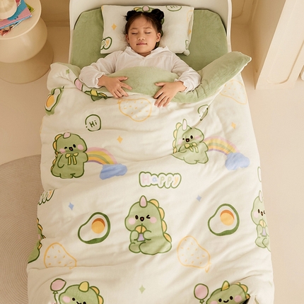 91家纺网 家纺一手货源 找家纺 嗨生活 2025新款牛奶绒被子 儿童被芯 幼儿园被子 春秋被 冬被 宝贝龙