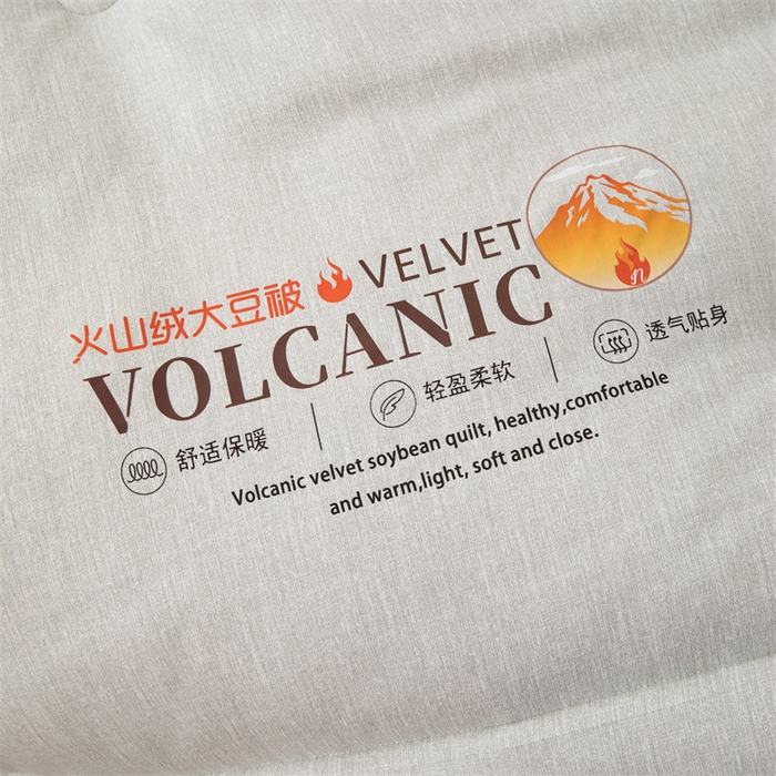 91家纺网 家纺一手货源 找家纺 2025新款火山绒大豆被立体边大豆纤维冬被被子被芯春秋被