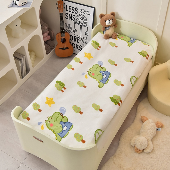 91家纺网 家纺一手货源 找家纺 宝贝优选 2024新款儿童牛奶绒可拆卸床垫床褥儿童床垫 闲逛恐龙