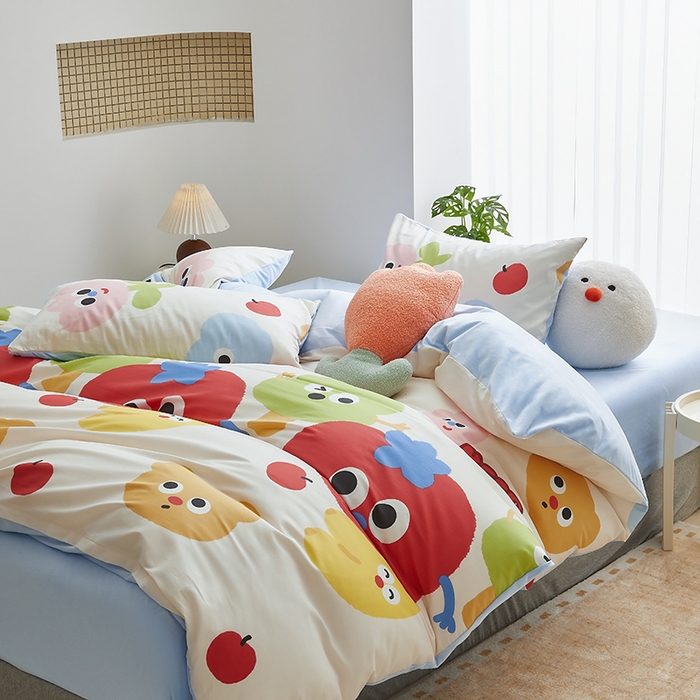 91家纺网 家纺一手货源 找家纺 怡家居 2024秋冬新品AB版加厚保暖全棉加绒四件套 菲莉