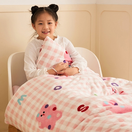 91家纺网 家纺一手货源 找家纺 （总）嗨生活 2025新款牛奶绒被子 儿童被芯 幼儿园被子 春秋被 冬被