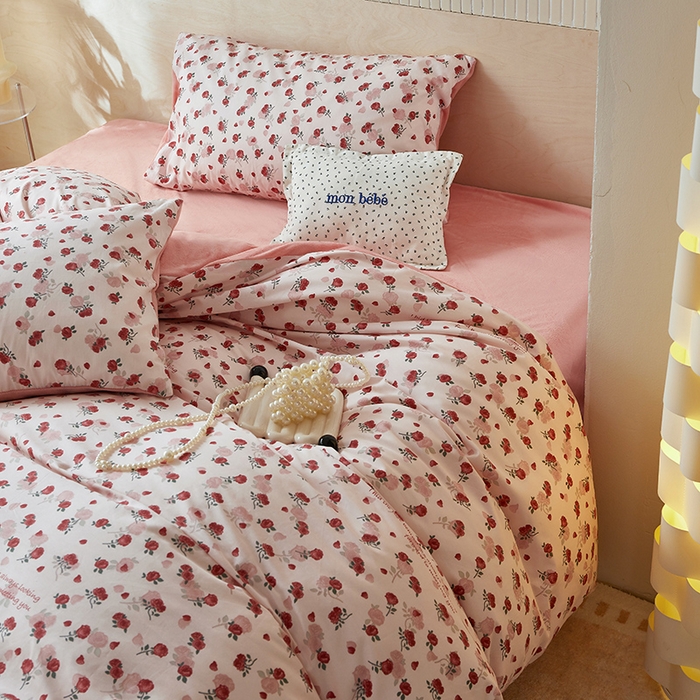 91家纺网 家纺一手货源 找家纺 怡家居 2024秋冬新品AB版加厚保暖全棉加绒四件套 妙语