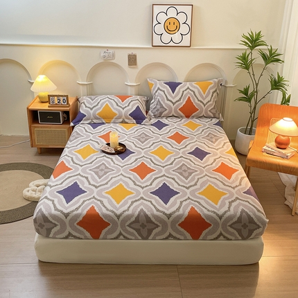 91家纺网 家纺一手货源 找家纺 （总）丝芙妮家居（原乐视家纺） 2024新款全棉磨毛多规格AB版单品套件系列（第二波）--单床笠及三件套