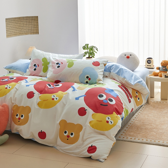 91家纺网 家纺一手货源 找家纺 怡家居 2024秋冬新品AB版加厚保暖全棉加绒四件套 菲莉