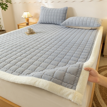 91家纺网 家纺一手货源 找家纺 （总）鑫钰 2024秋冬新款加厚牛奶绒床垫床褥床护垫