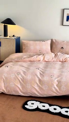 91家纺网 家纺一手货源 找家纺 棉眠 2024秋冬全棉活性32支加厚磨毛四件套 南浔