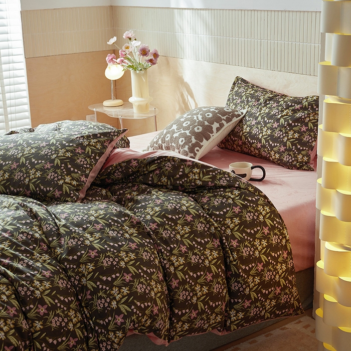 91家纺网 家纺一手货源 找家纺 怡家居 2024秋冬新品AB版加厚保暖全棉加绒四件套 若柠