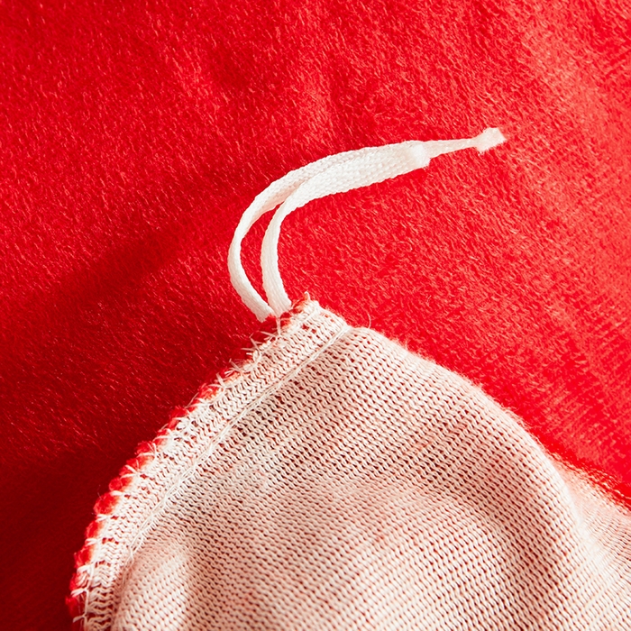 91家纺网 家纺一手货源 找家纺 艾裙海 2025新款高克重加厚保暖A类牛奶绒夹棉床盖系列四件套 蝴蝶结-红