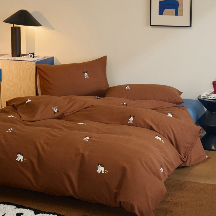 91家纺网 家纺一手货源 找家纺 棉眠 2024秋冬全棉活性32支加厚磨毛四件套 小可爱