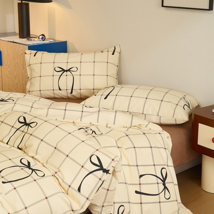 91家纺网 家纺一手货源 找家纺 棉眠 2024秋冬全棉活性32支加厚磨毛四件套 轻悦