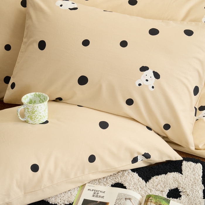 91家纺网 家纺一手货源 找家纺 棉眠 2024秋冬全棉活性32支加厚磨毛四件套 初见