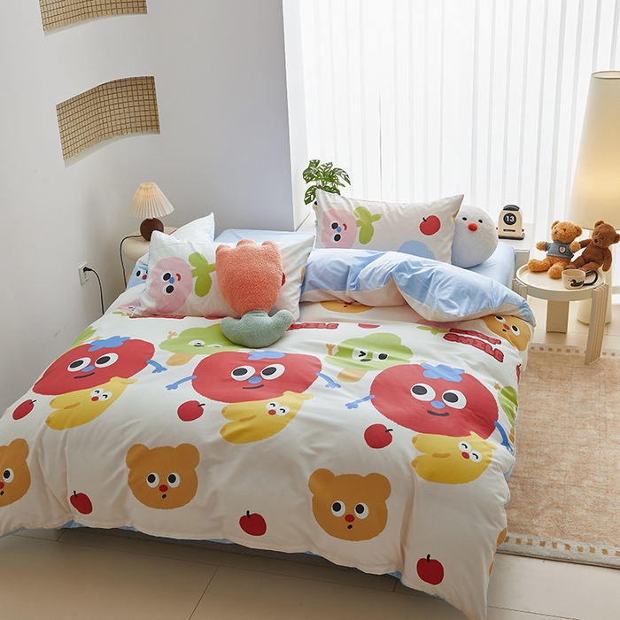 91家纺网 家纺一手货源 找家纺 怡家居 2024秋冬新品AB版加厚保暖全棉加绒四件套 菲莉